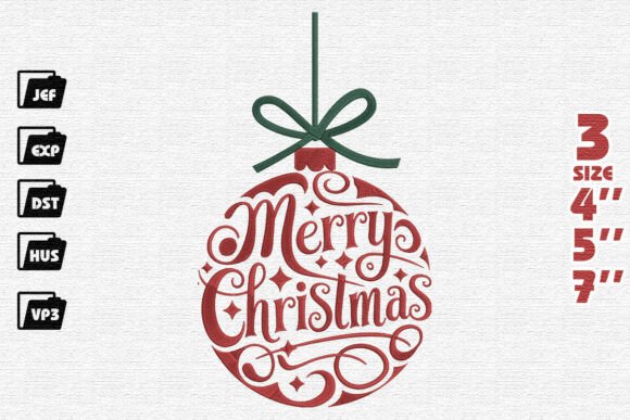 Elegant Merry Christmas Typography Ornament Review