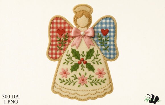 Faux Embroidery Angel Ornament Review