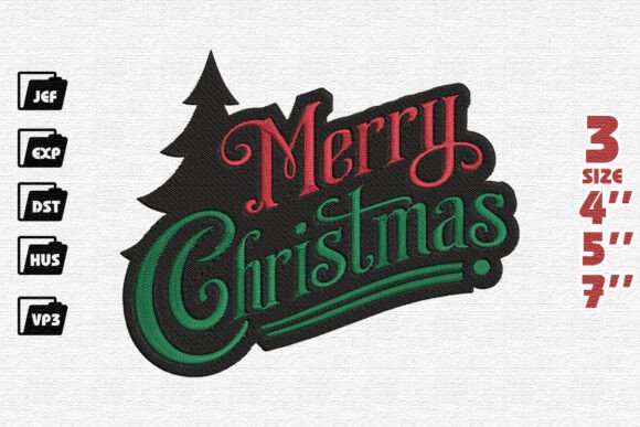 Review: Bold Merry Christmas Tree Silhouette Design