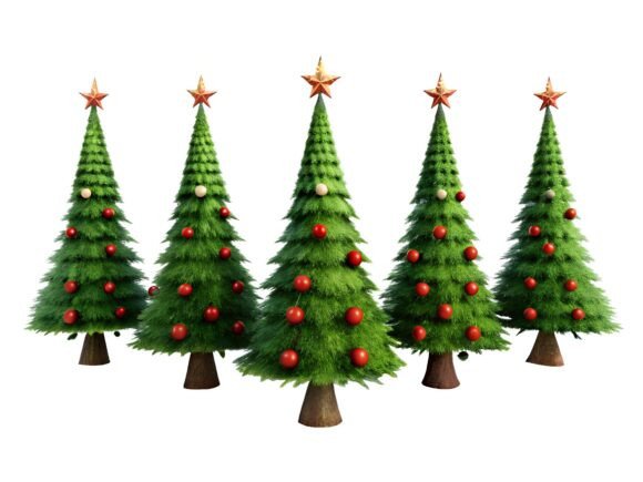 Review: Christmas Trees Embroidery PNG Design