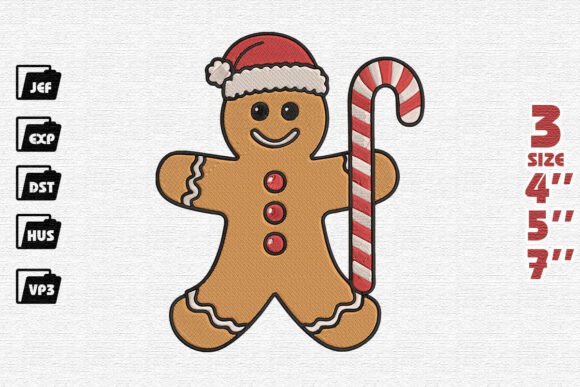 Review: Classic Christmas Gingerbread Man Embroidery