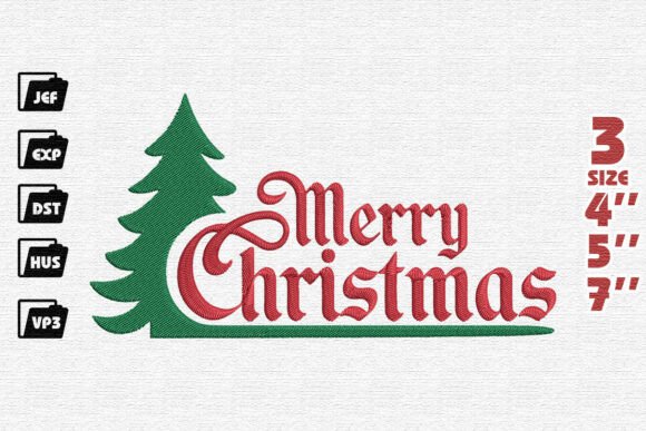 Review: Classic Merry Christmas Pine Tree Design