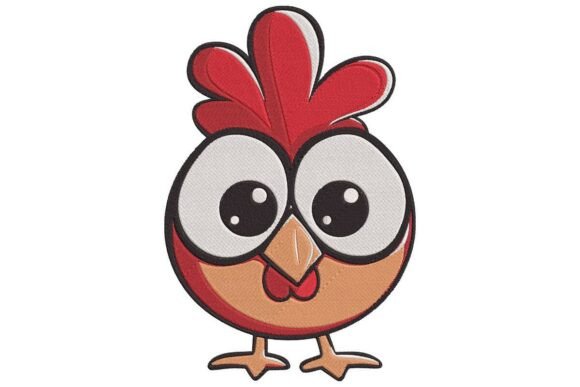 Review: Cute Cartoon Chicken Embroidery Design