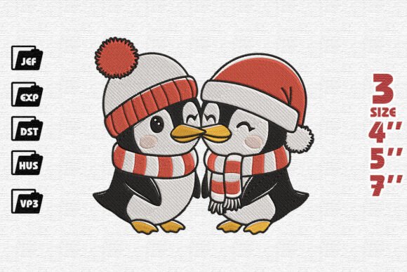 Review: Cute Kissing Penguin Christmas Design