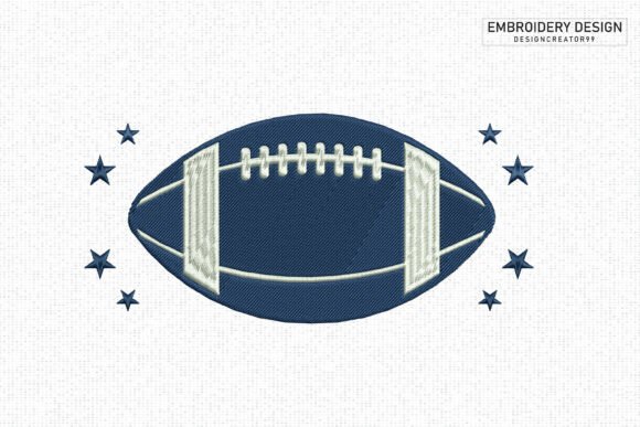 Review: Football Embroidery Design with Stars