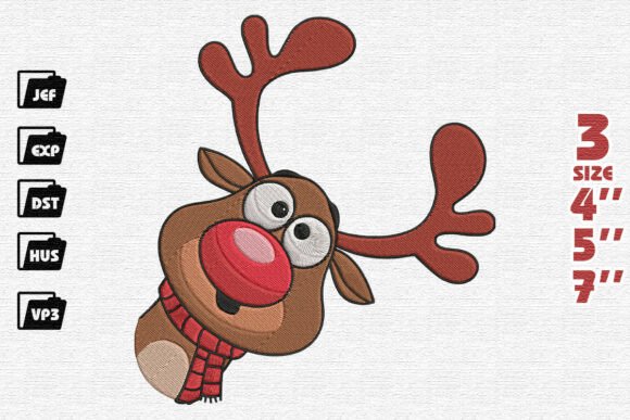 Review: Goofy Peeking Reindeer Design