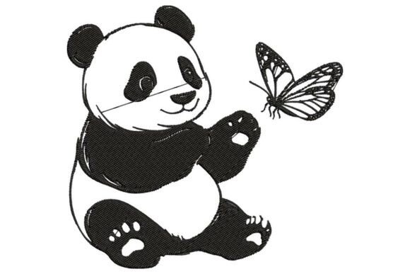 Review: Happy Panda with Butterfly Embroidery Design