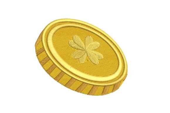 Review: Lucky Four-Leaf Clover Gold Coin Embroidery