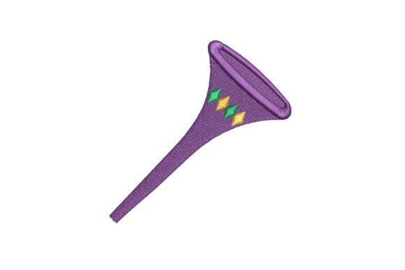 Review: Mardi Gras Party Horn Embroidery Design