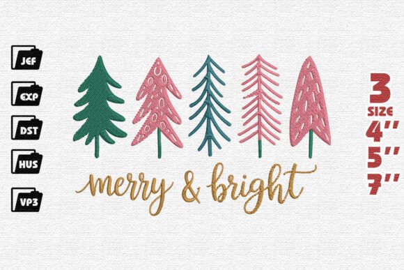 Review: Merry Bright Stylized Trees Design