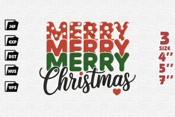 Review: Playful Merry Christmas Mixed Font Design