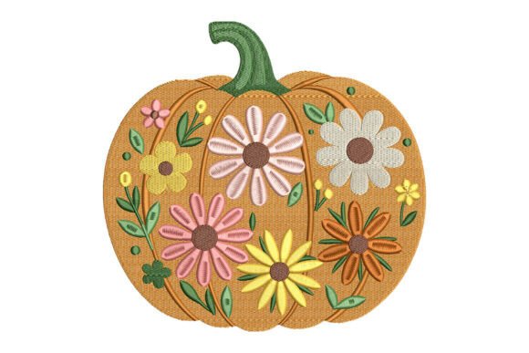 Review: Pumpkin with Flowers Embroidery for Fall Projects