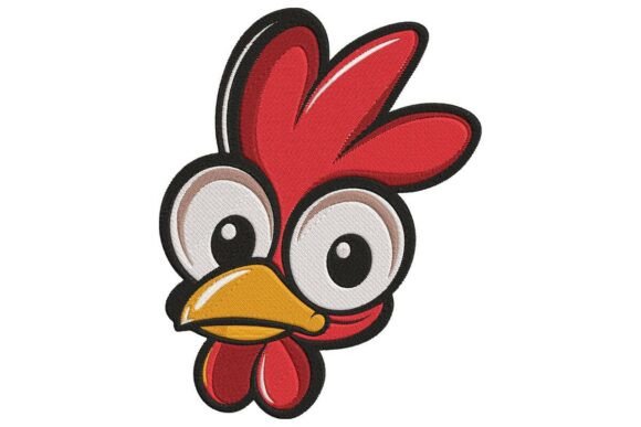 Review: Quirky Rooster Head Embroidery Design