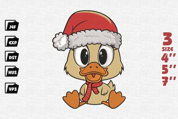 Review: Shy Christmas Duckling Embroidery Design
