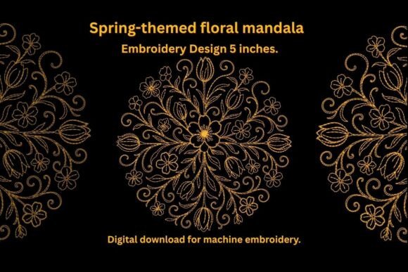 Review: Spring Floral Mandala Embroidery Design