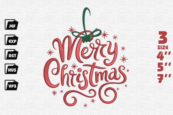 Review: Whimsical Merry Christmas Ornament Design