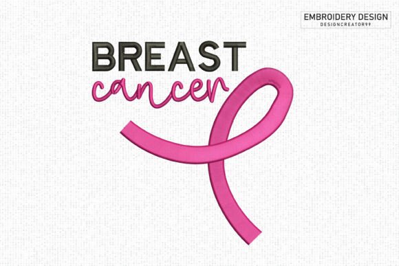 Reviewing the Breast Cancer Ribbon Word Embroidery Design