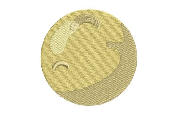 Stylized Golden Moon Embroidery Design Review