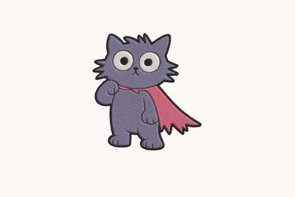 Superhero Halloween Cat Embroidery Review