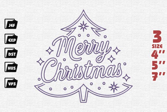 Whimsical Christmas Tree Typography Review
